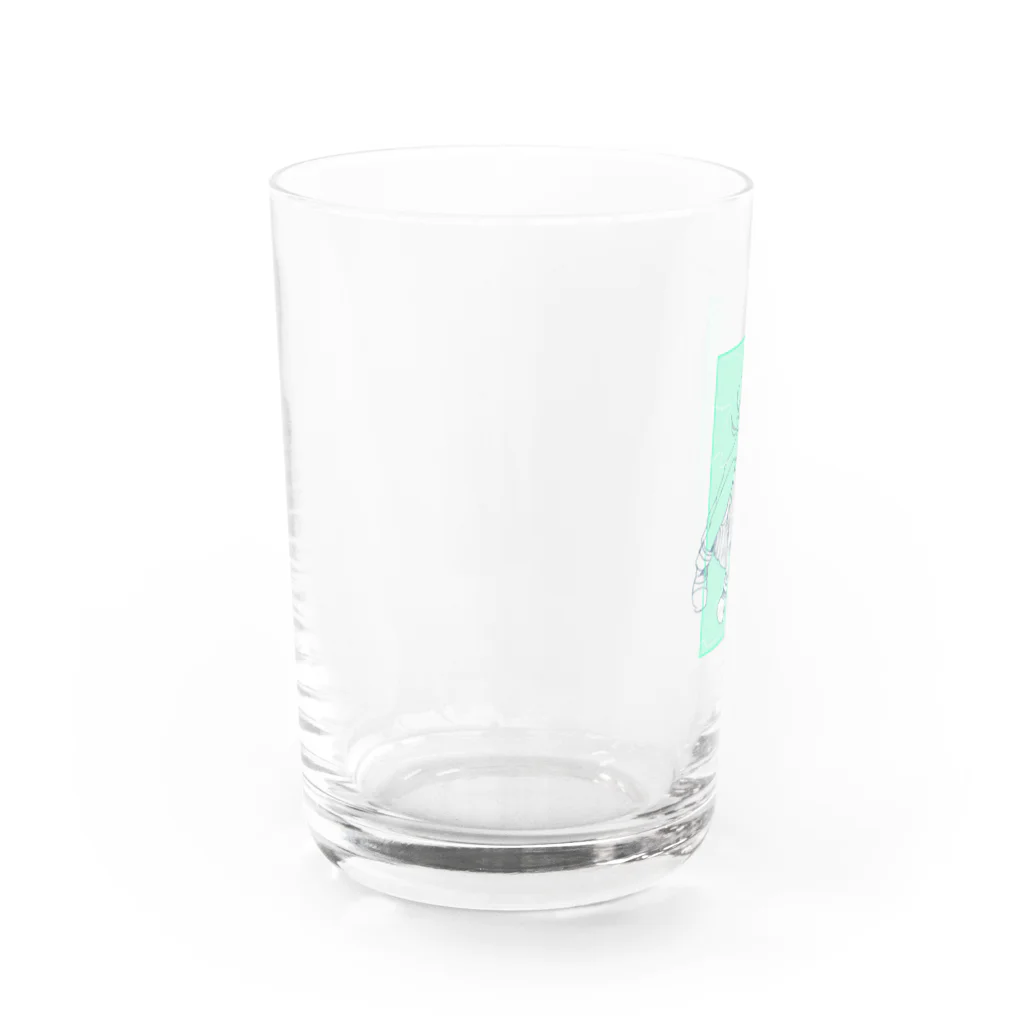 あめのおみせのメロンソーダの夢 Water Glass :left