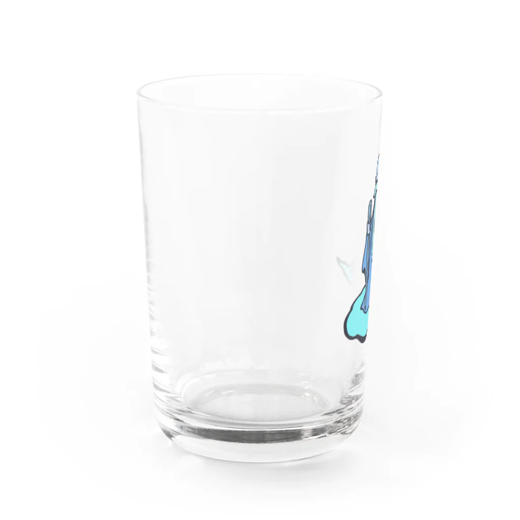 シュールショックの青い仙人 Water Glass :left