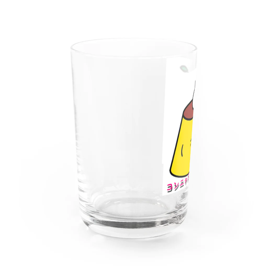 コンニャク幸子オリジナルグッズのコンニャク幸子プリン柄 Water Glass :left