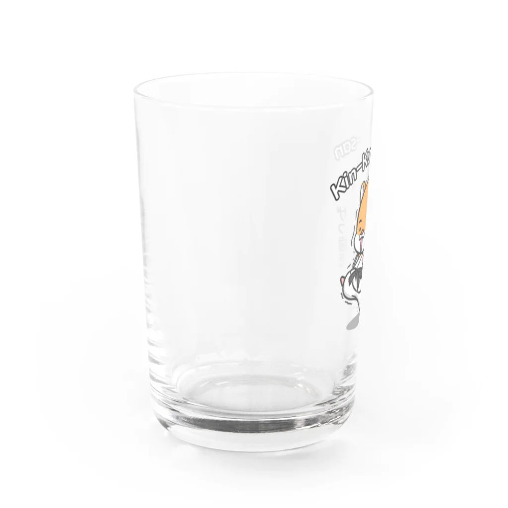 Kickn_lucky_personのKIN-KUMA-SAN Water Glass :left