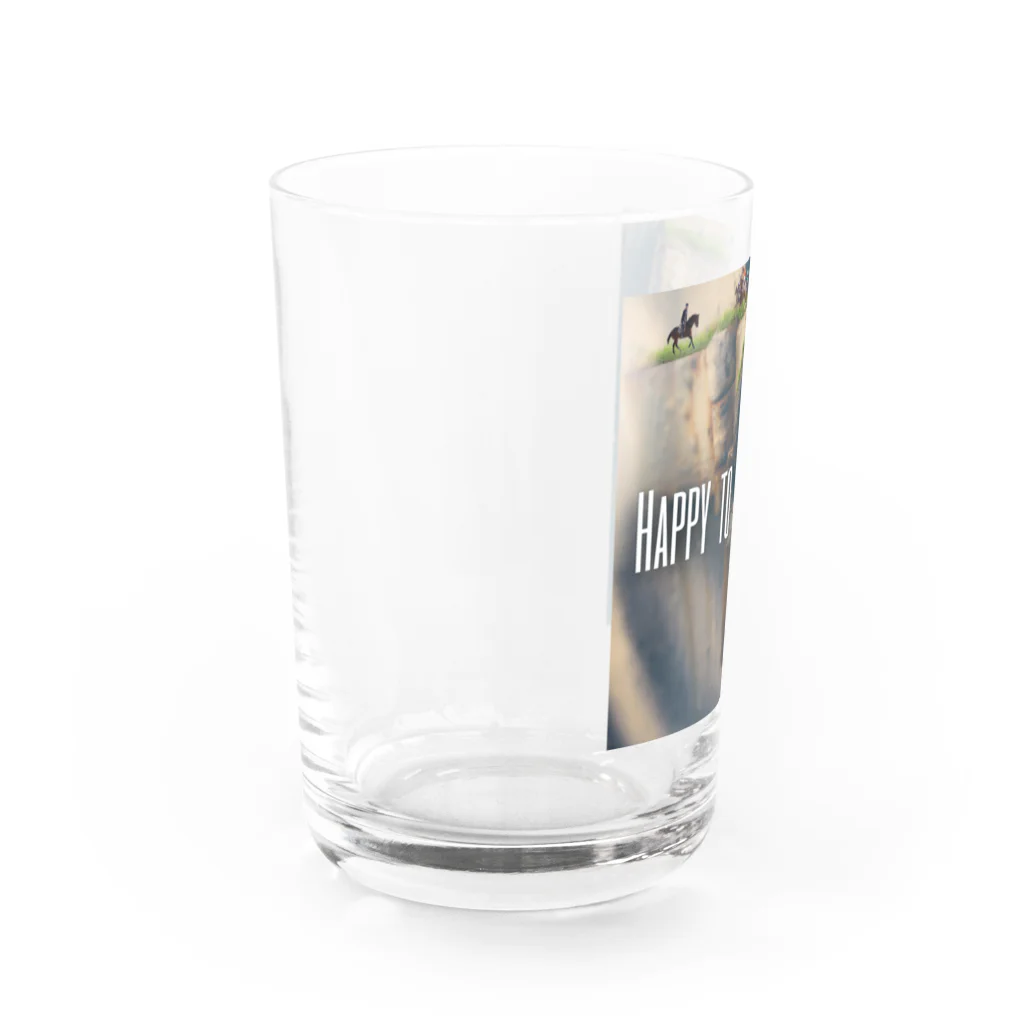 OWAYON ∞ （オワヨン　インフィニティ）の【引退馬支援企画】HAPPY TO ALL HORSES Water Glass :left