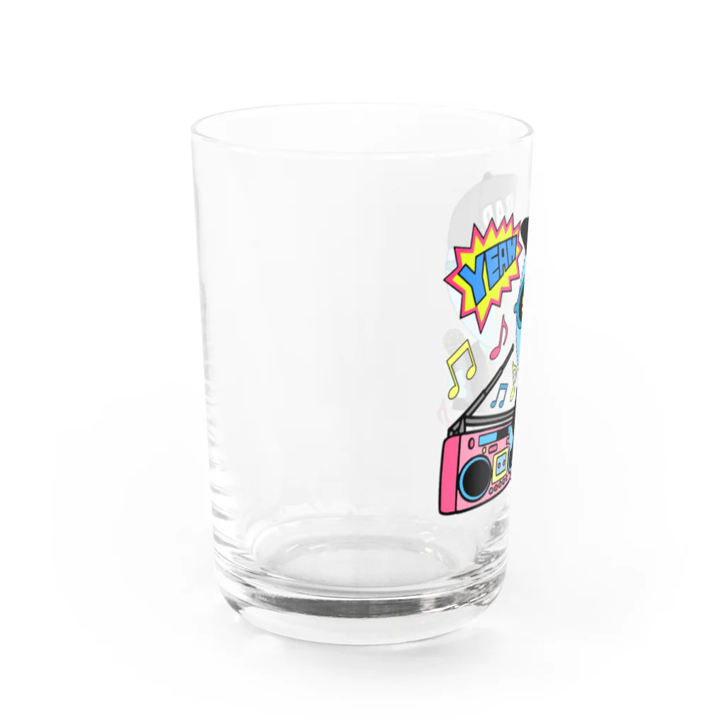 秘密結社(ㆁөㆁ)青い鳥の唯我HIPHOP丸シリーズ Water Glass :left