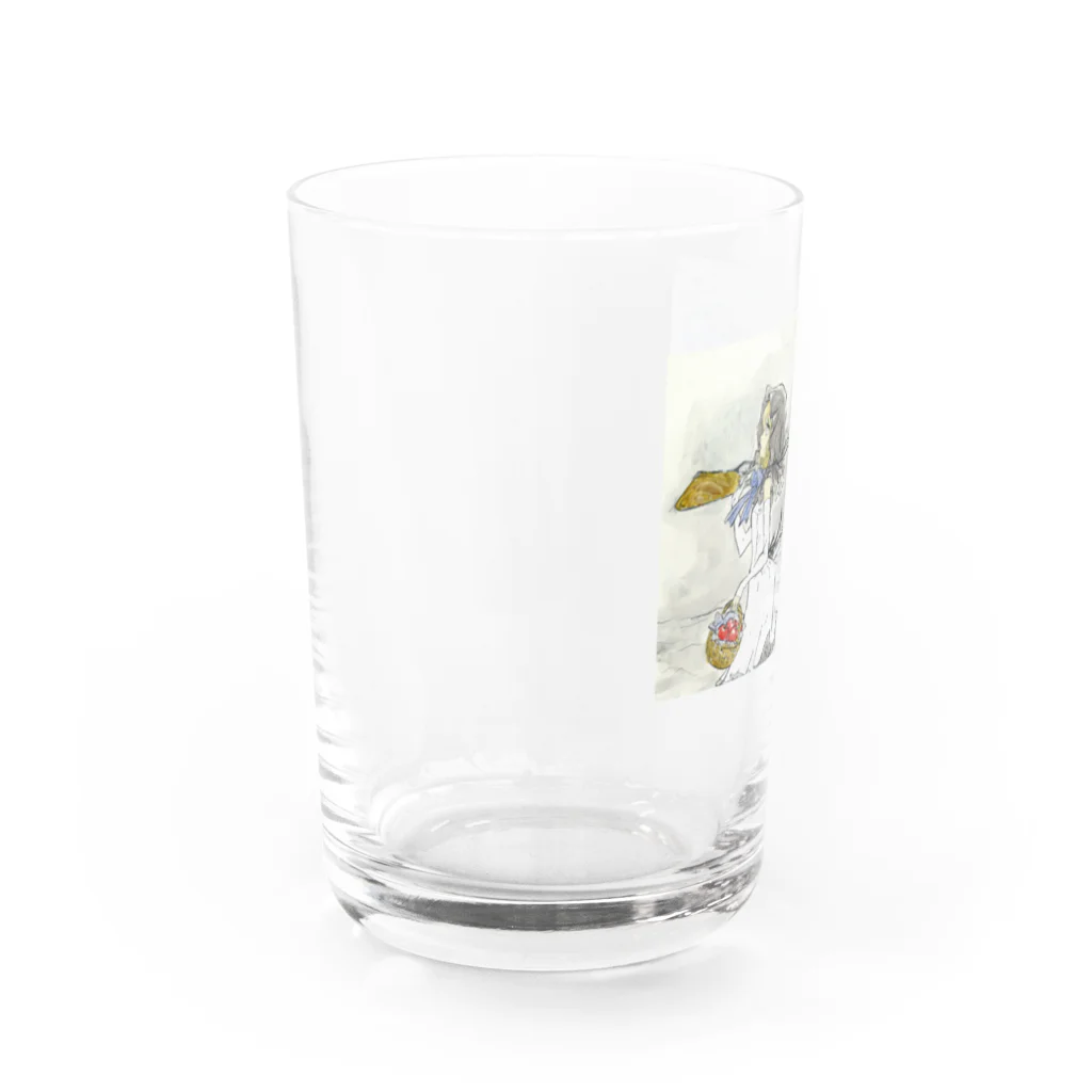 おとぼけ姉さんSHOPの黒頭巾ちゃん色替え透明ドレスグラス Water Glass :left