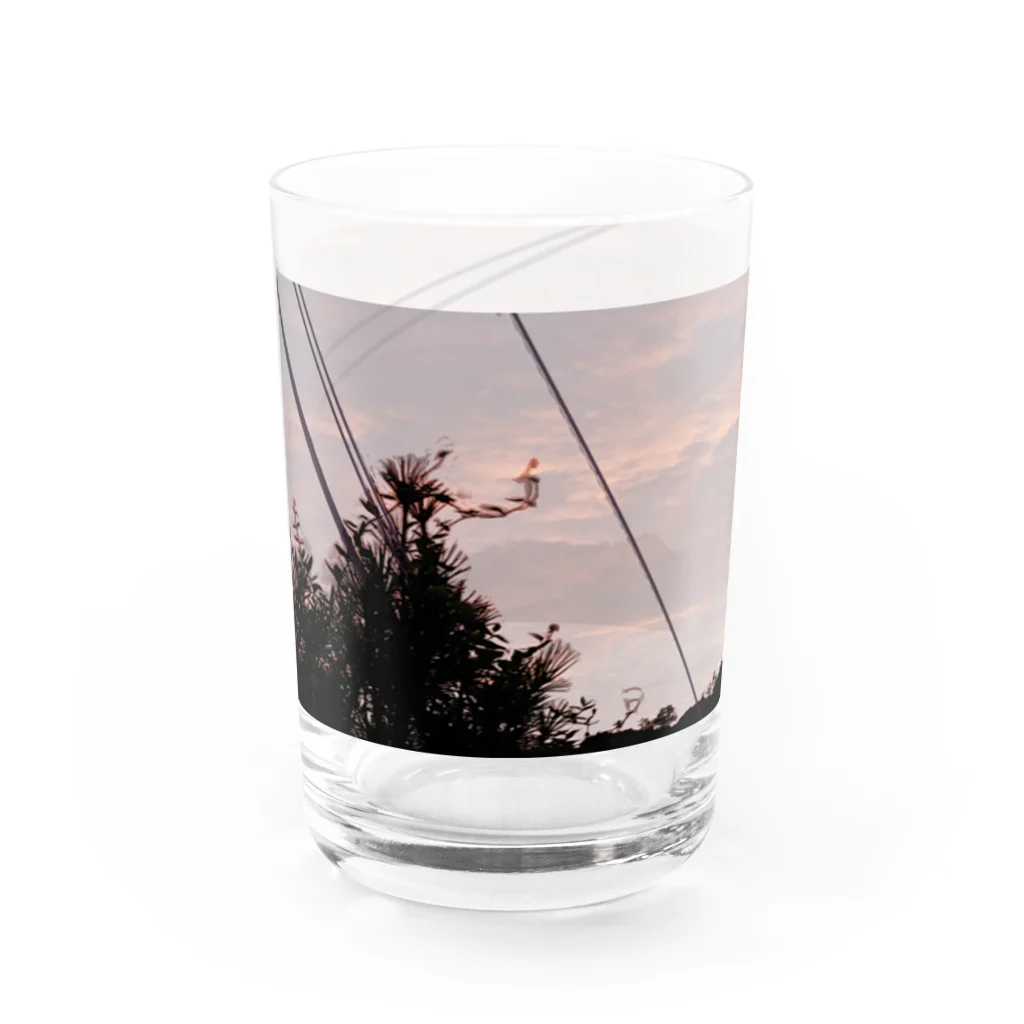 galaxycatの手の中の夕焼け Water Glass :left