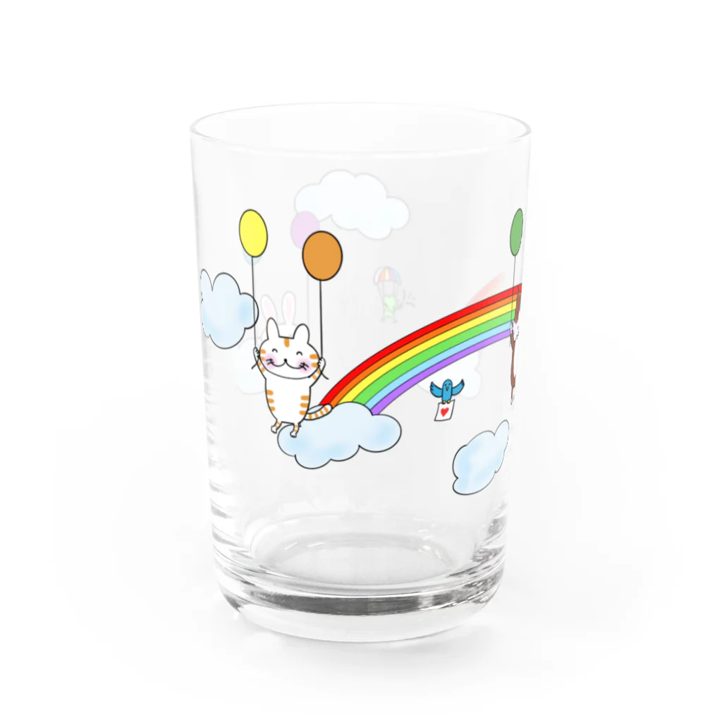 カワラリマーの風船ふわふわ Water Glass :left