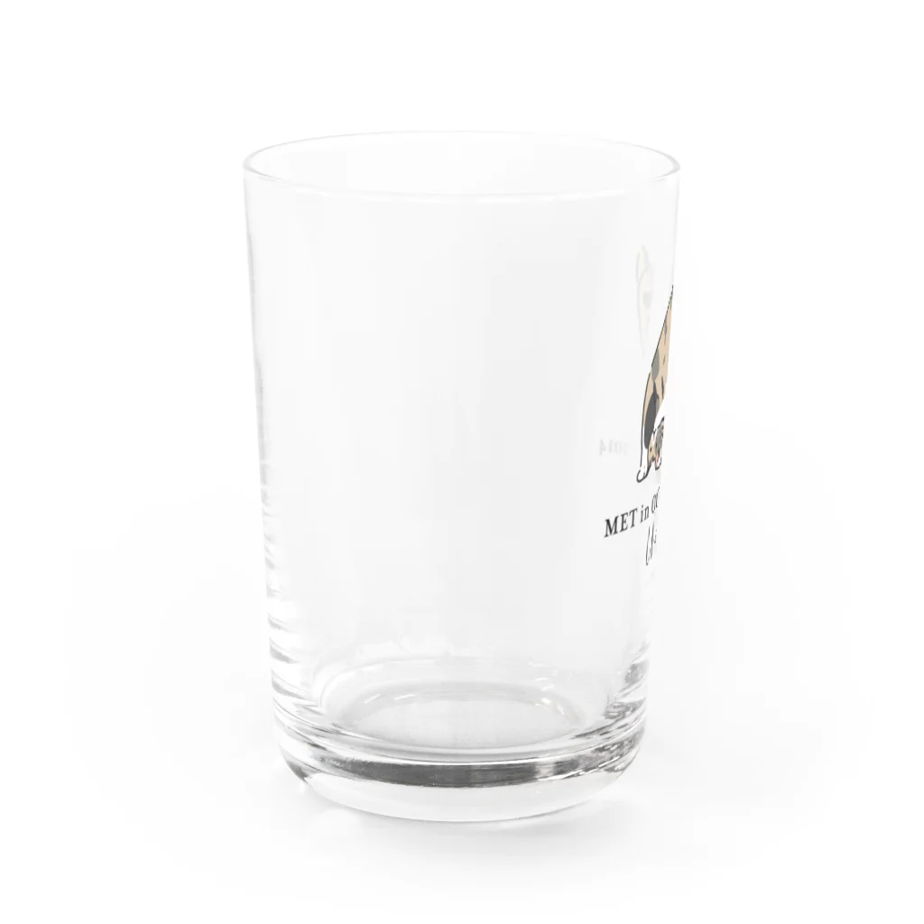 ちくわ屋のでんぐり返らんうりちゃんグラス Water Glass :left