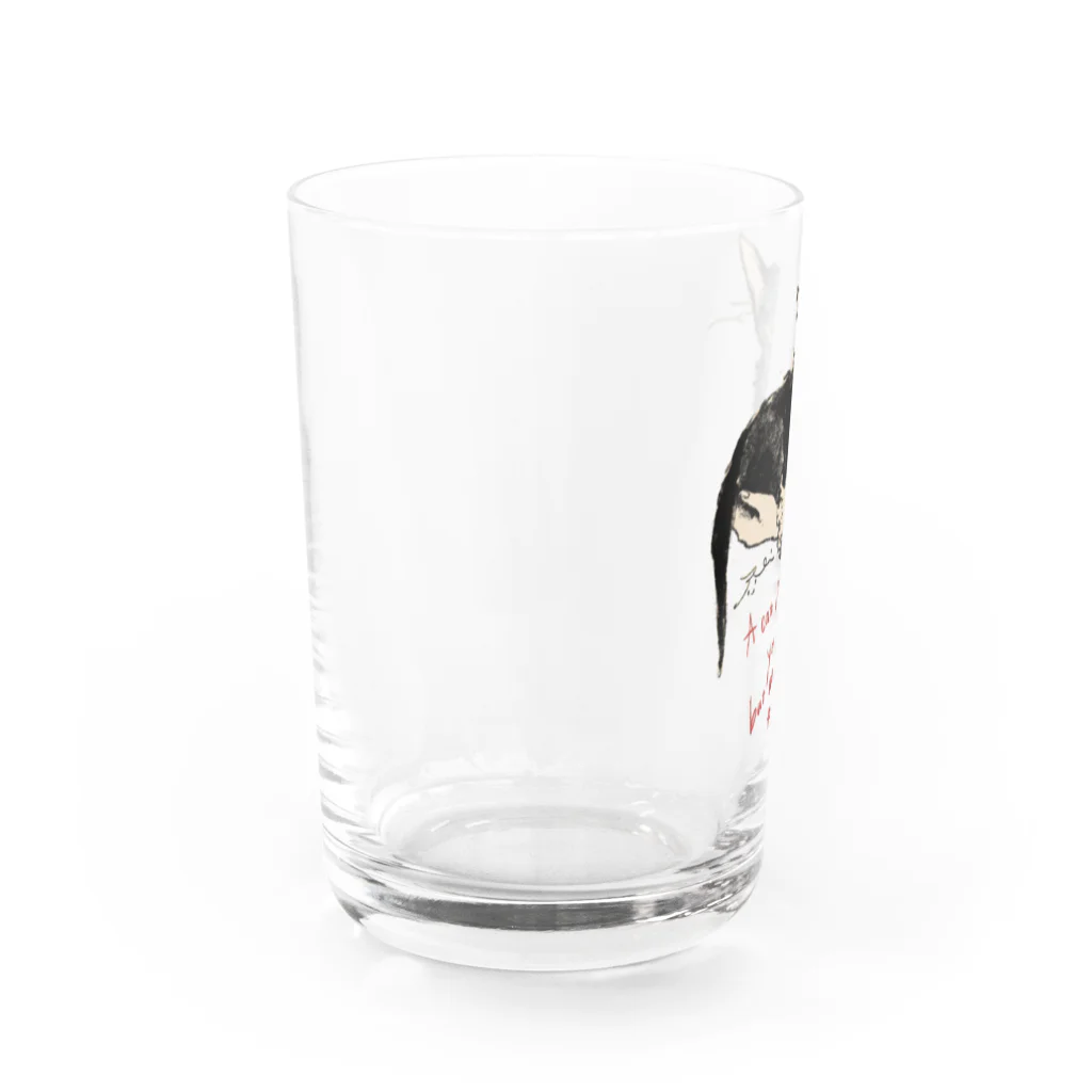 くらはしれいの黒猫トト Water Glass :left