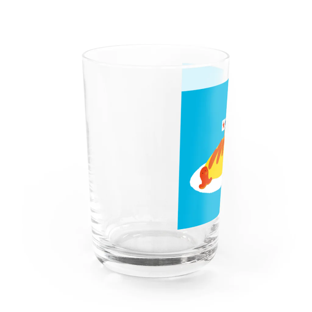 晴れ屋のおいしいオムライス Water Glass :left