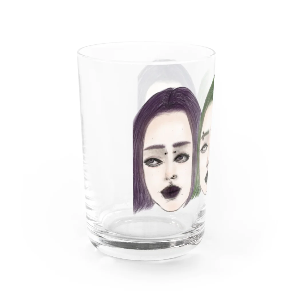 Ａ　ｍａ　Ｆａｃｏｎ〘S〙のラリ三姉妹 Water Glass :left