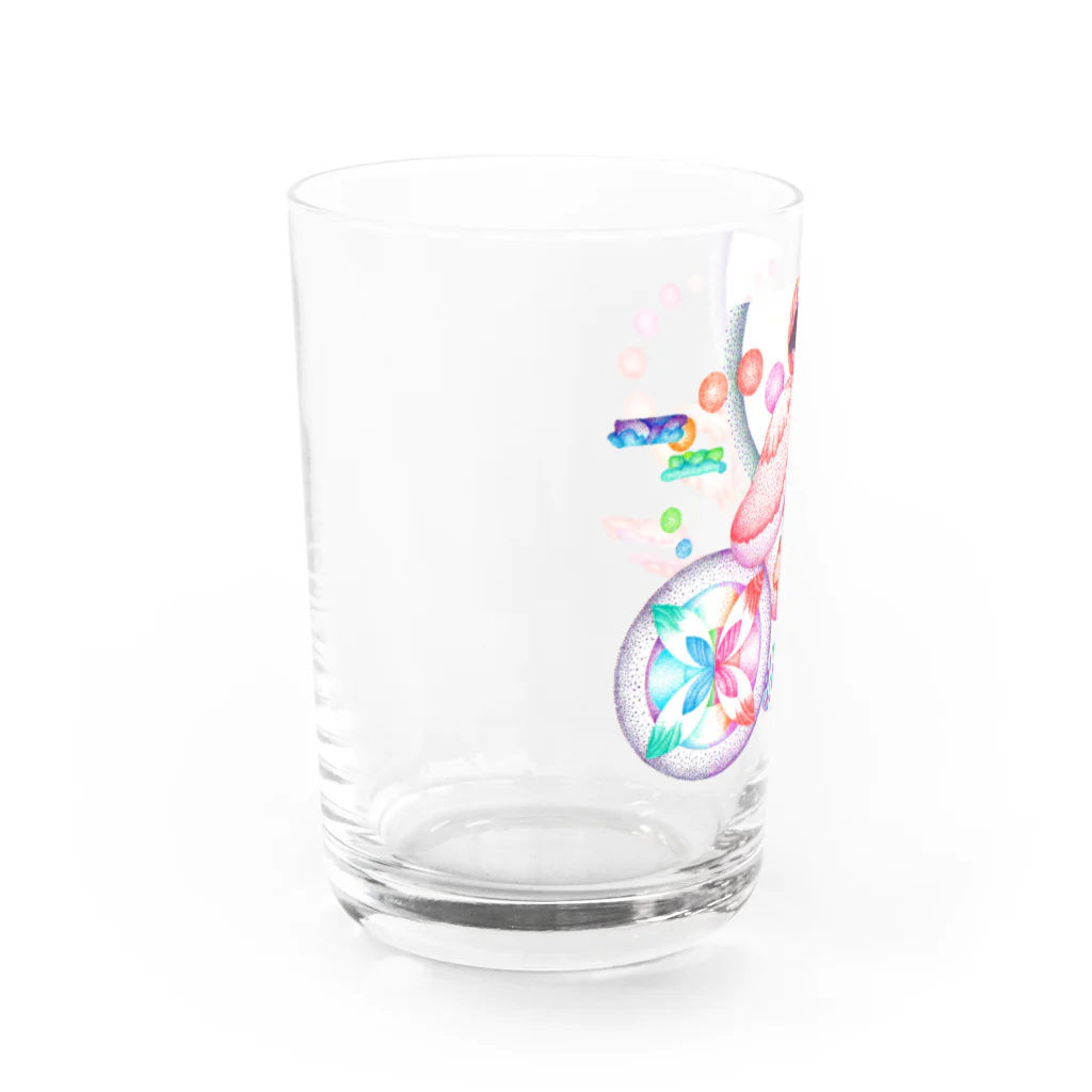 木葉わーるどの月と龍 Water Glass :left