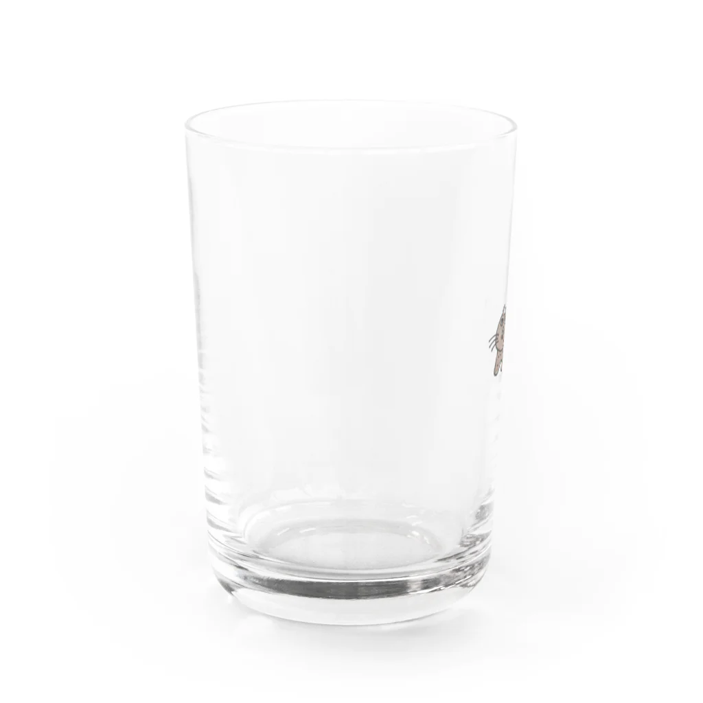 イロハニ堂のウォンバットさん Water Glass :left