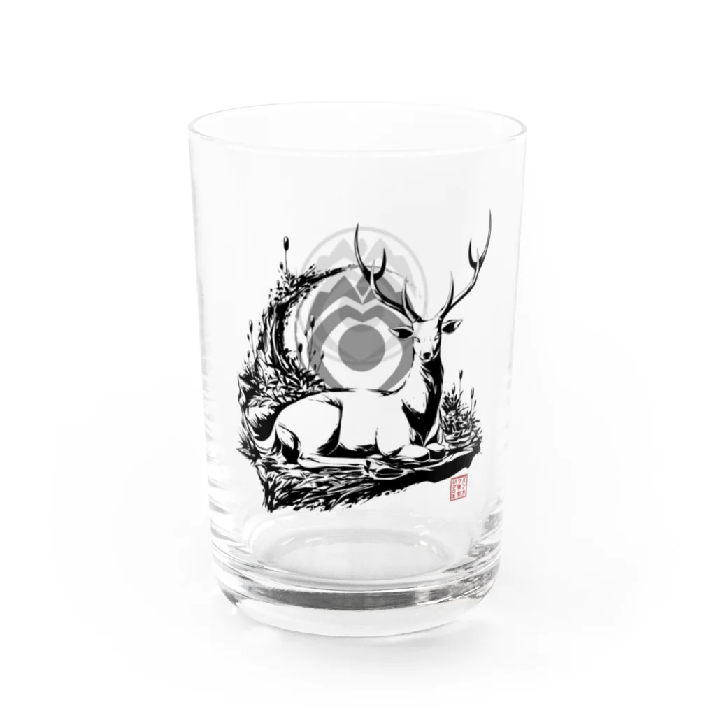 ミッカゴグッズ公式の《神鹿》デザイン/グラス数量限定販売中！ Water Glass :left