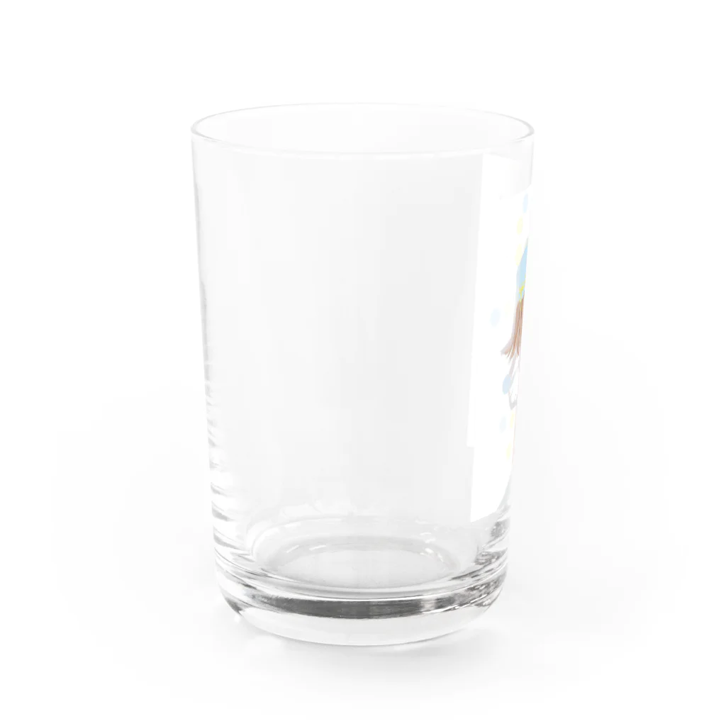 YUKOのひまわりと少女 Water Glass :left