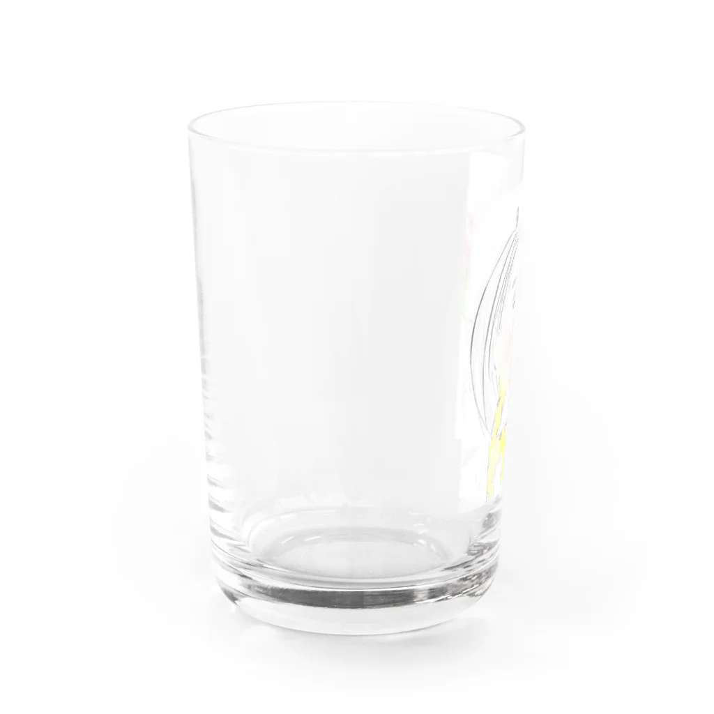 ロサンゼルス美術館のショベルカーさん Water Glass :left