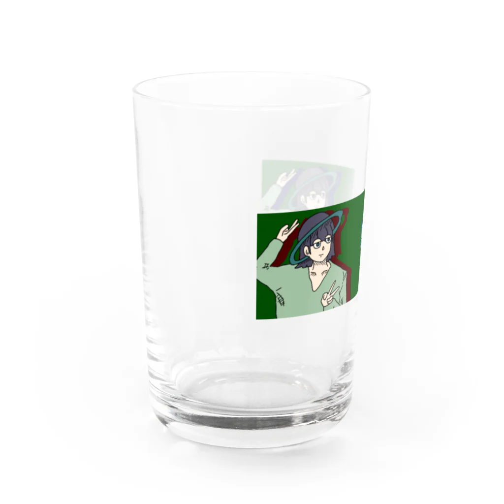 ジト目の低浮上 Water Glass :left