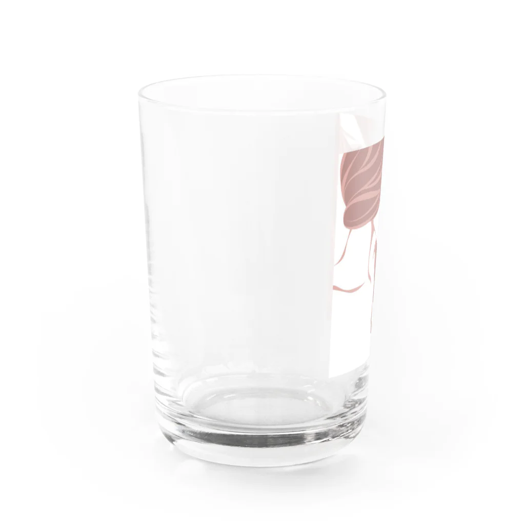 なっちゃん🐱🐶のシンプルなデザイン Water Glass :left