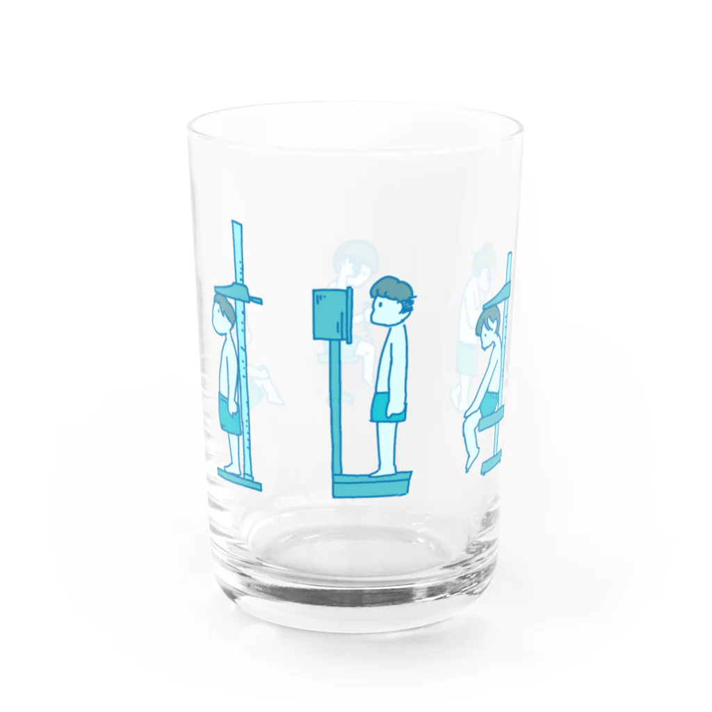 ナターシャのイラストグッズの身体測定くん Water Glass :left