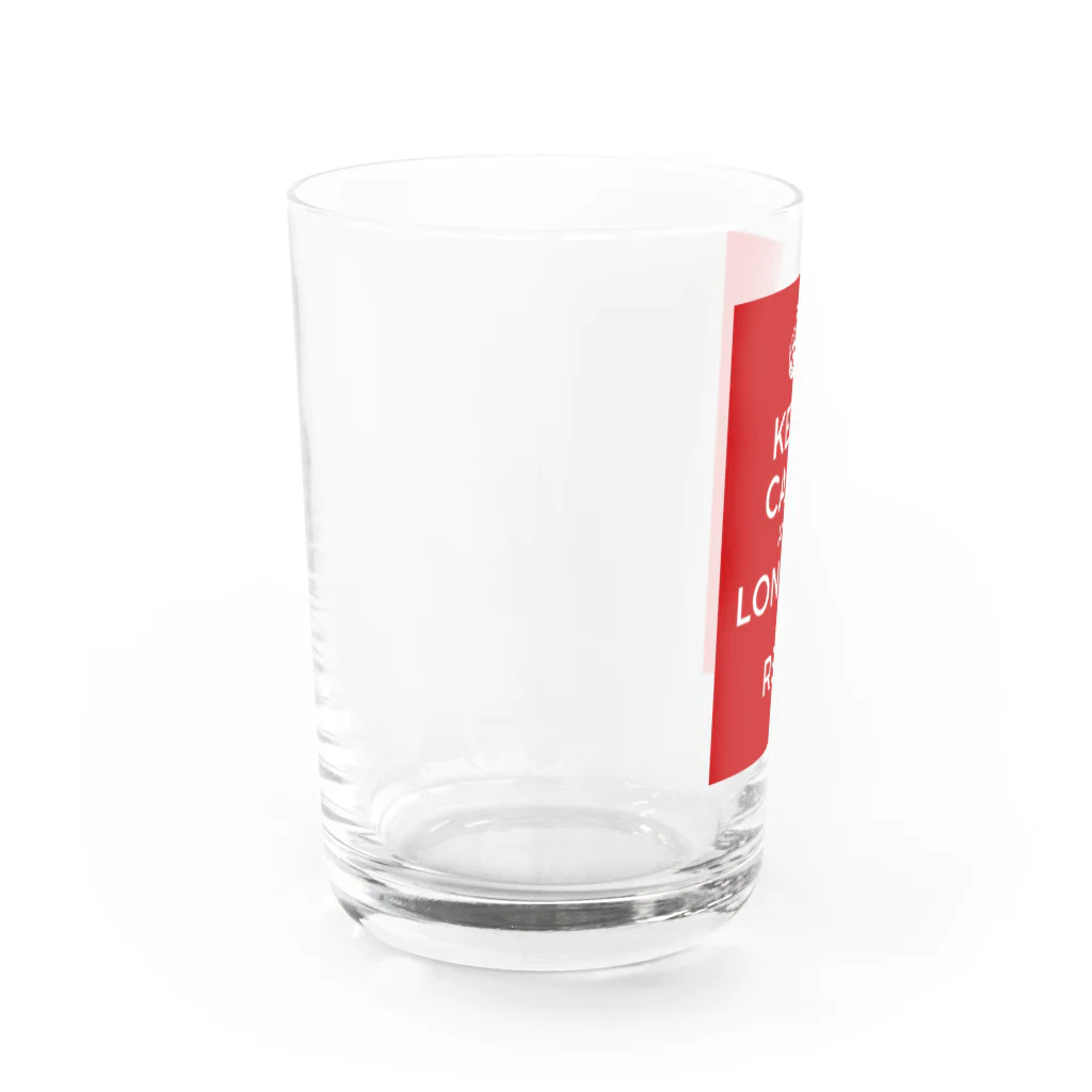 池袋東口居酒屋バッカス🍻のLondon is Red Water Glass :left