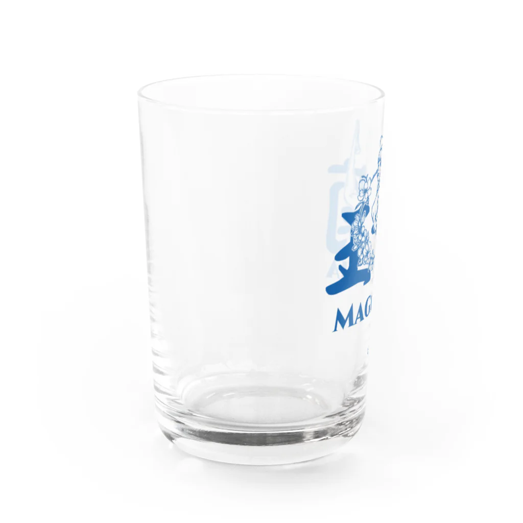 おうりょうじの玉蘭blue（白木蓮/ハクモクレン/マグノリア） グラス左面