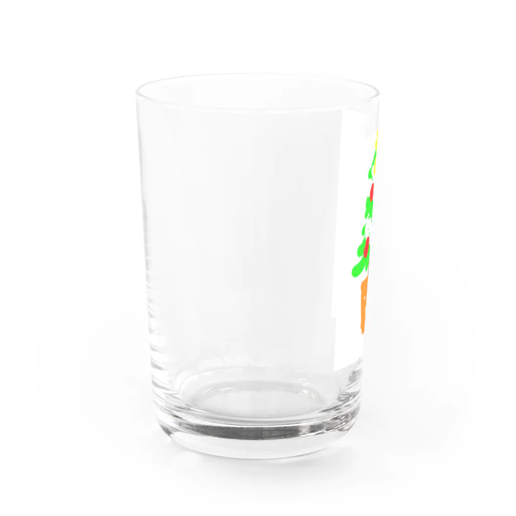 はっかあめのクリスマスツリー Water Glass :left