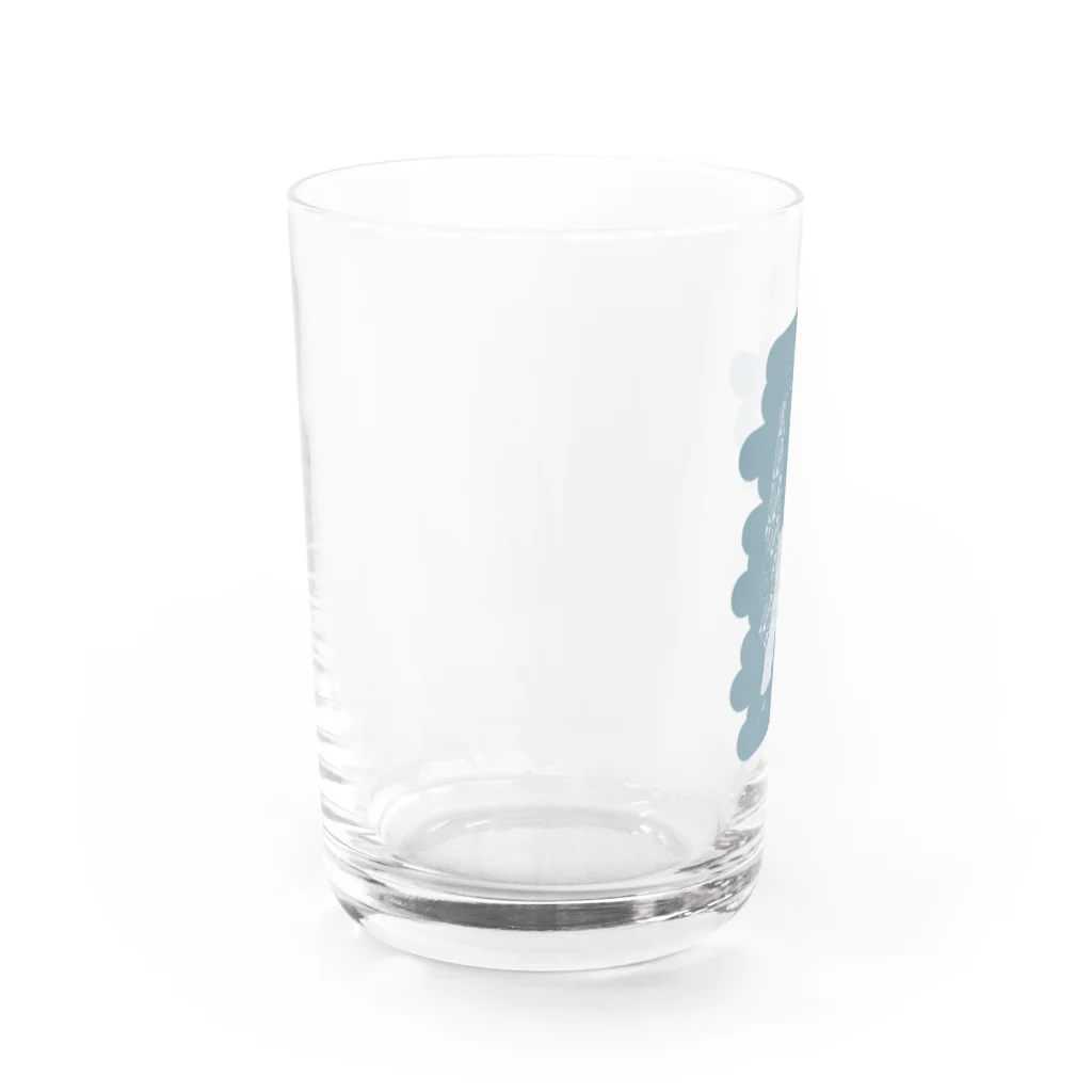むーちゃんです。の藍色 和洋折衷ちゃん Water Glass :left