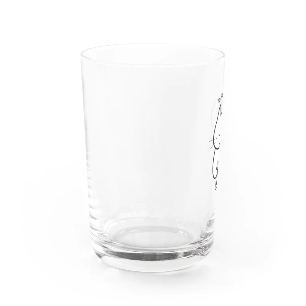 satoharuの猫山です　よろしく Water Glass :left