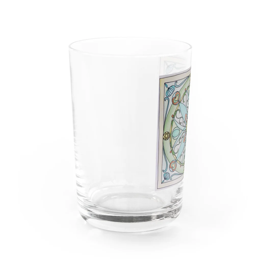 🌸幸花堂🌸の🌈虹色アロワナ🐟 Water Glass :left