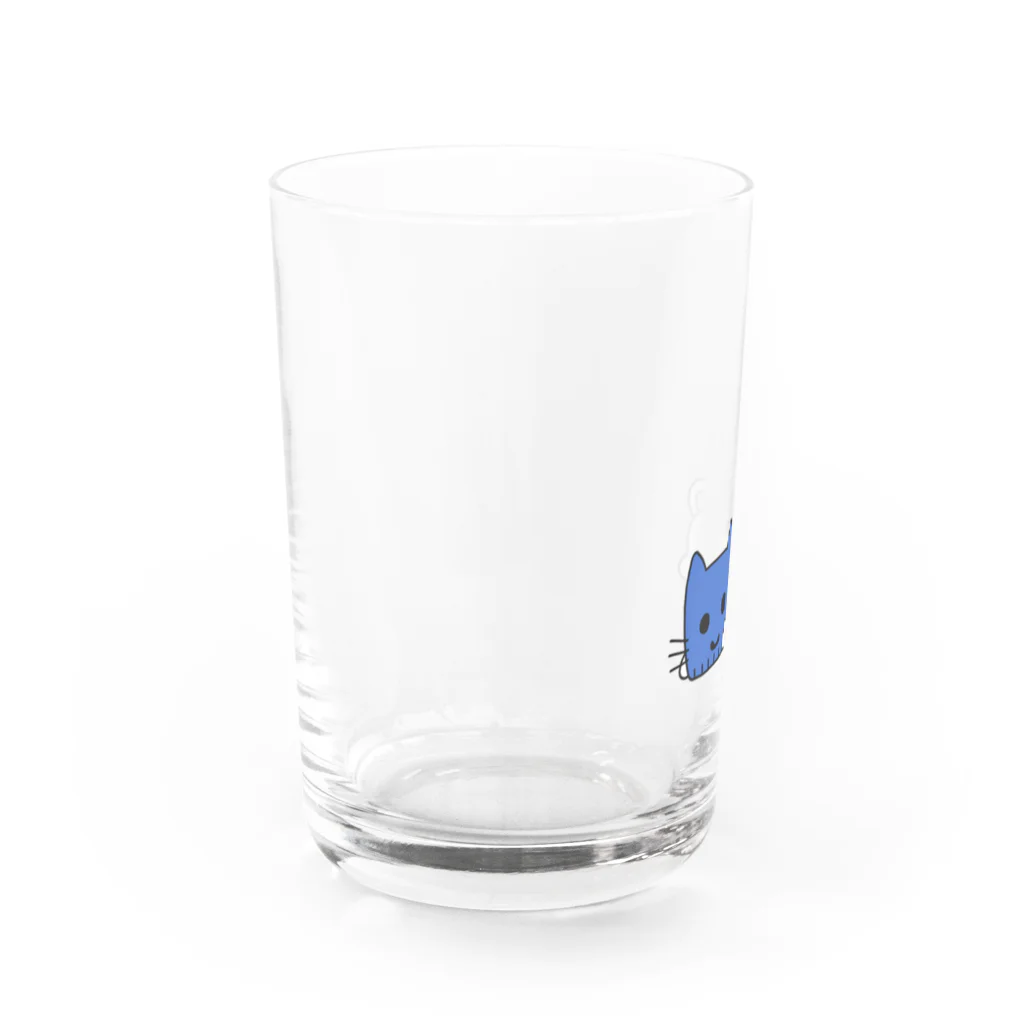 マスクにゃんニュースのふせマスクにゃん Water Glass :left