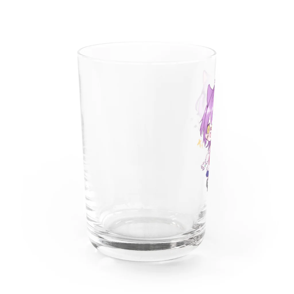 猫魔くろはの小学生くろは Water Glass :left