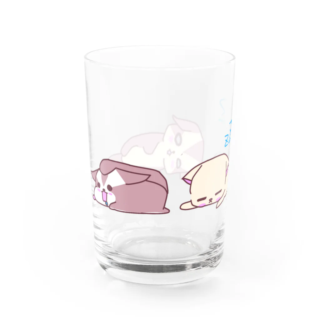 momongaloveのモモンガのモモちゃん Water Glass :left