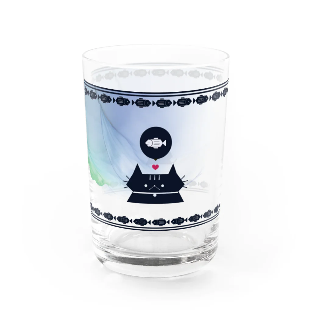 MeowlogicLabの爽やかお洒落ミャージッ君グラス Water Glass :left