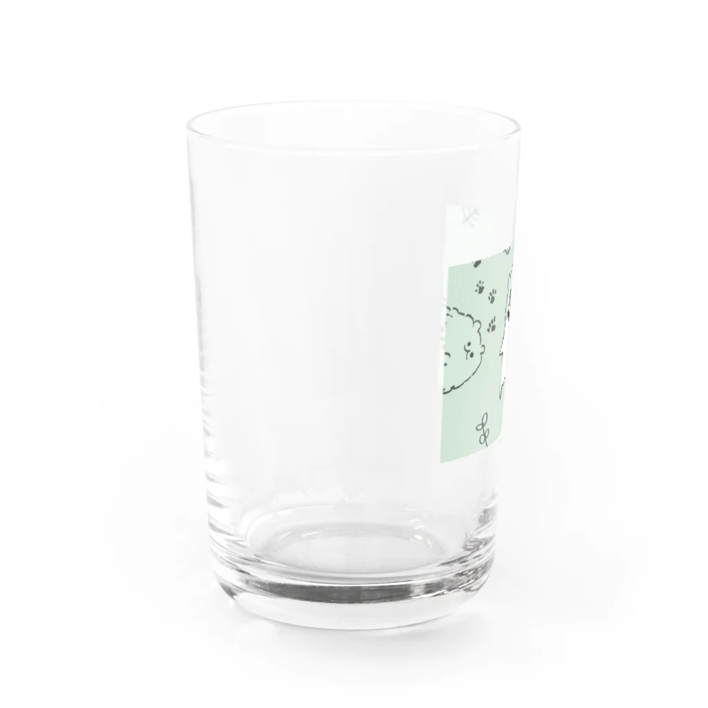 かのこのしろいねこ Water Glass :left