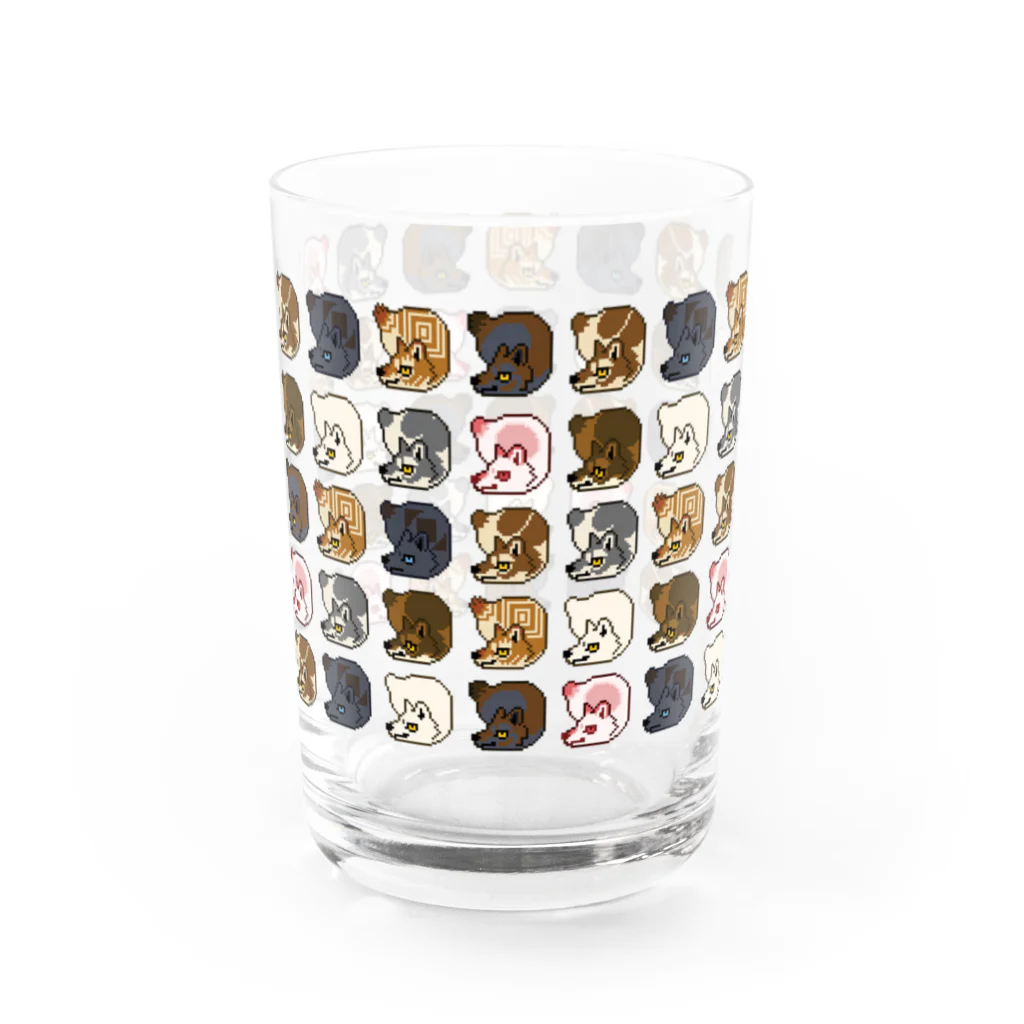 犬和紙のドットツチノコオオカミグラス Water Glass :left