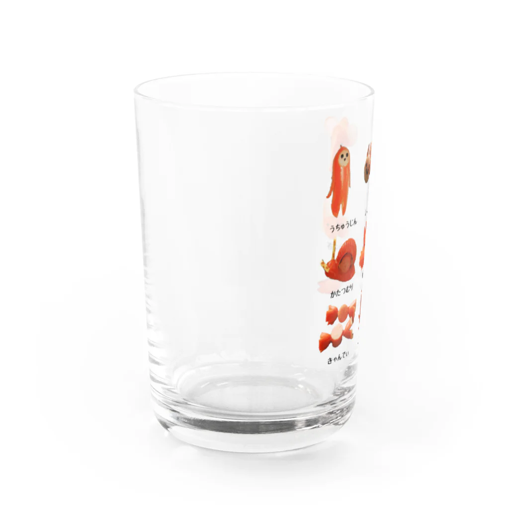 みにゃ次郎のあかういんなーずかん Water Glass :left