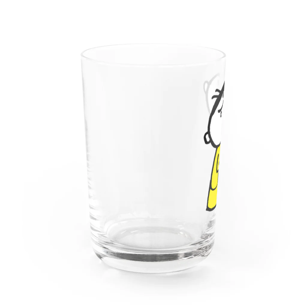 イラスト部の悩む男性 Water Glass :left