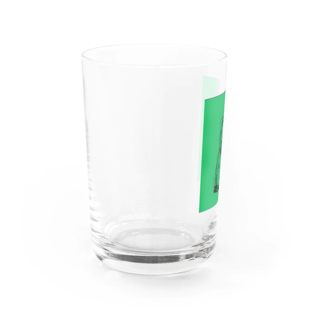 カエルショップ屋さんの驚くカエル Water Glass :left