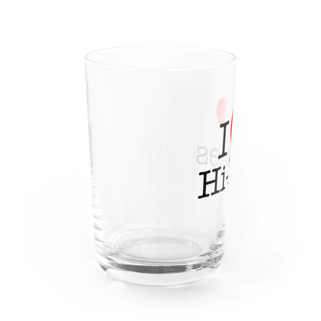 UZrecords | ユーゼットレコーズのI ♡ Hi-Res （アイ・ラヴ・ハイレゾ） Water Glass :left