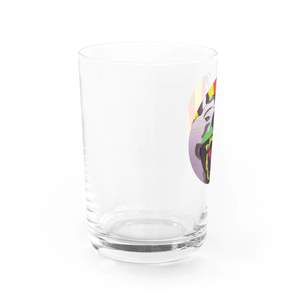 3eyesのZODIAC dog（戌）　円 Water Glass :left