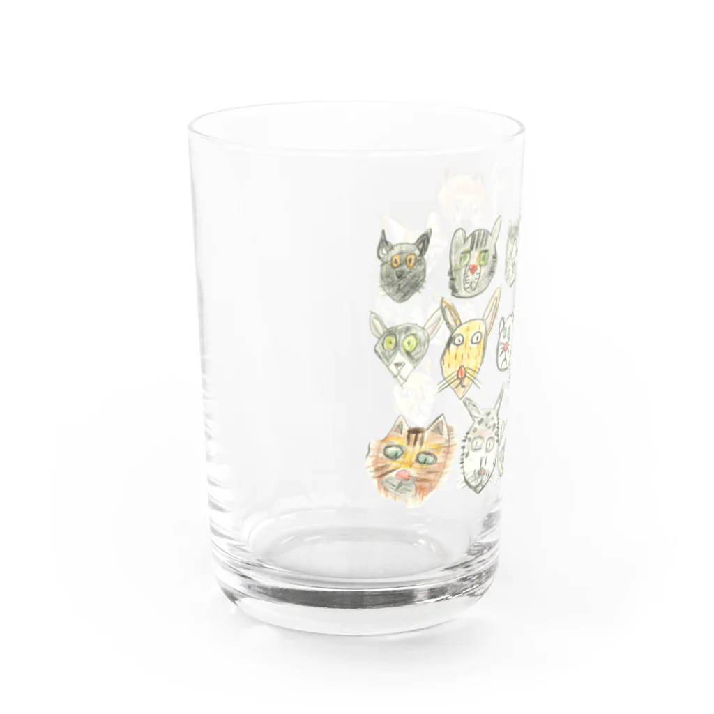 障がい者施設　workhome meiyuのねこたち　by satoru miki Water Glass :left