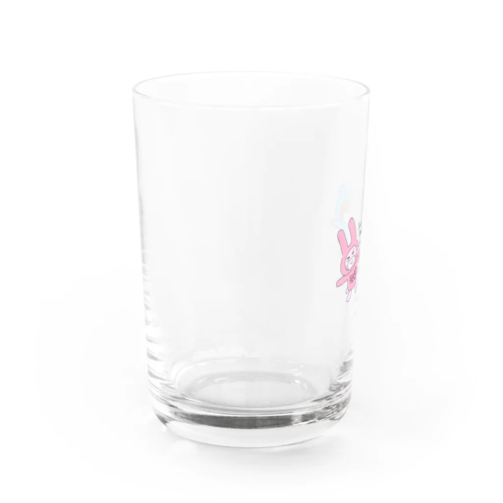 しっぽのあるコーギーショップのSocial Distance Water Glass :left