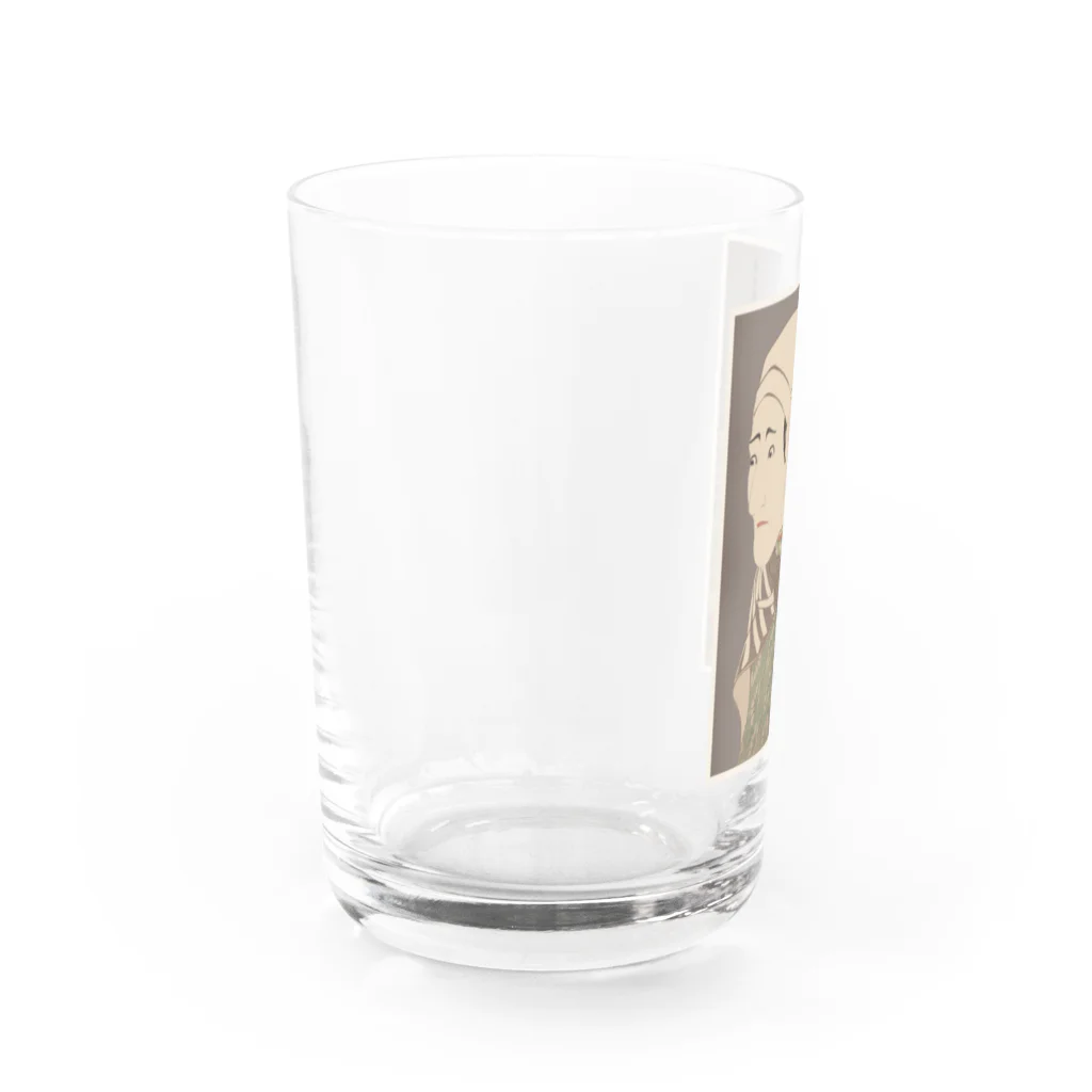 Rigelの八代目森田勘弥の賀籠舁鶯の治郎作 Water Glass :left