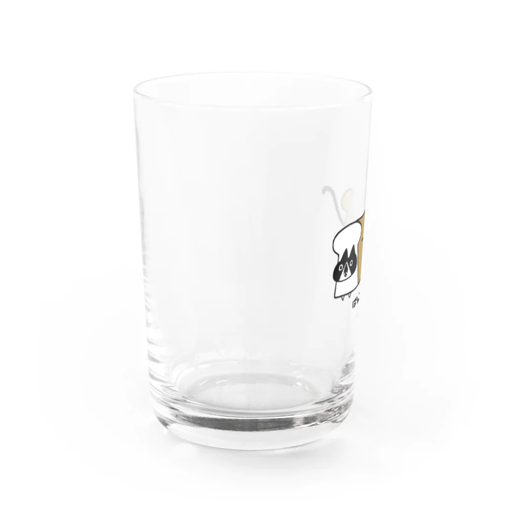 猫かわいいねのぱんこあら Water Glass :left