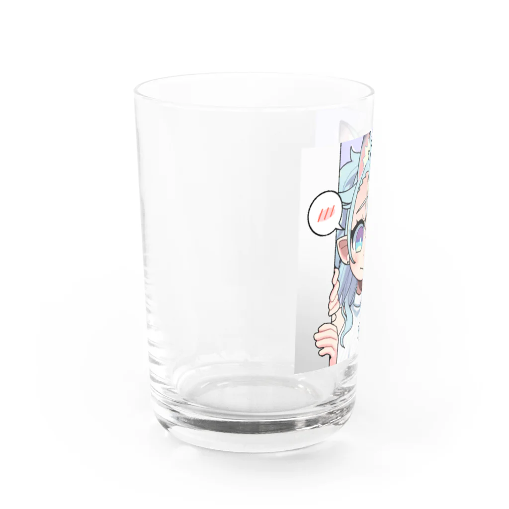 H2oのひょっこり水ちゃんグラス Water Glass :left
