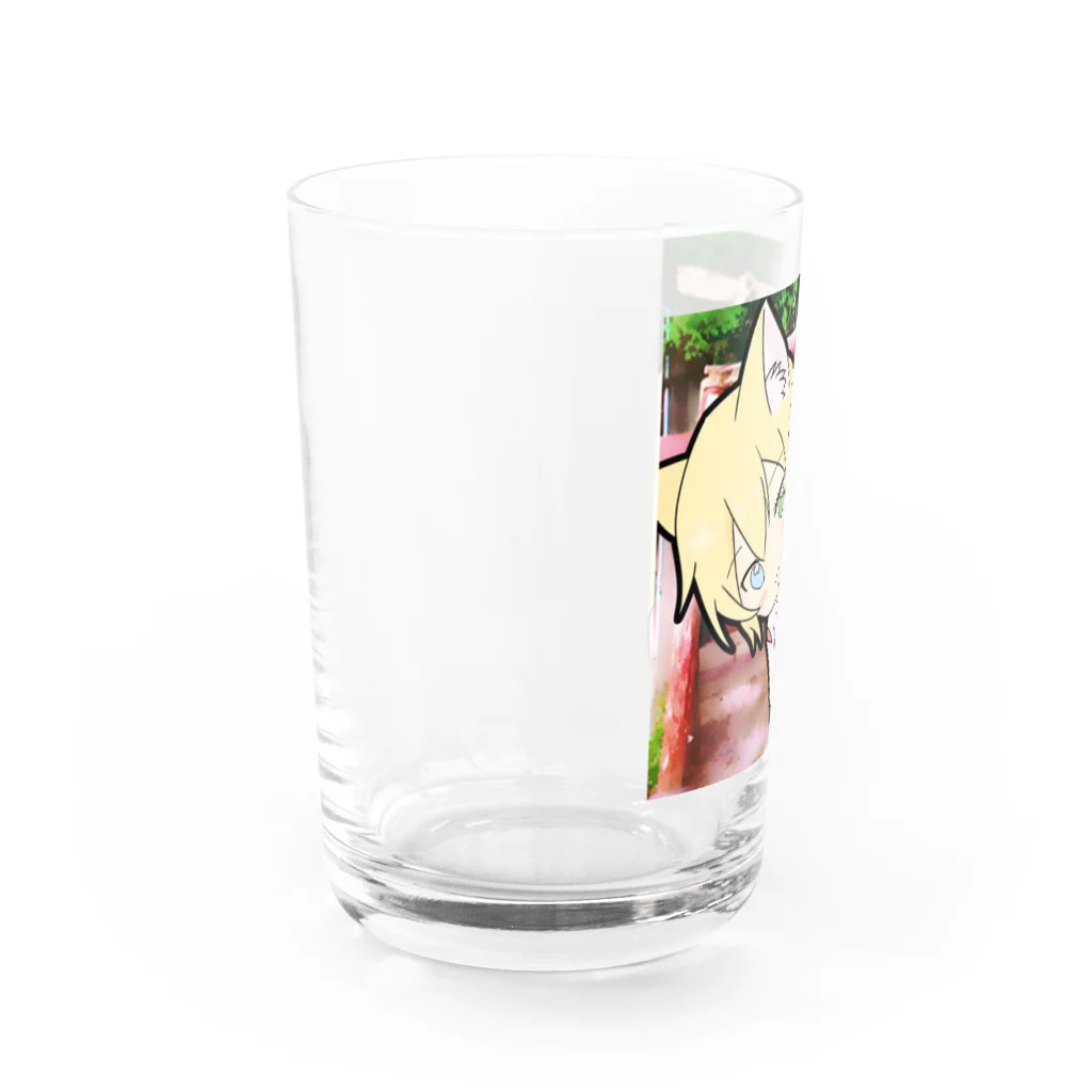 神狐の社の鳥居からお出迎えシリーズ Water Glass :left