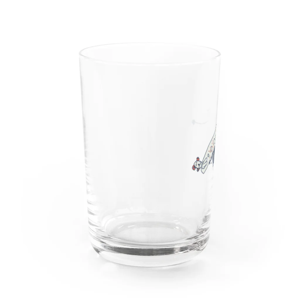 小さな姉妹のお絵かきファッションの2021年の干支 【うし】 Water Glass :left