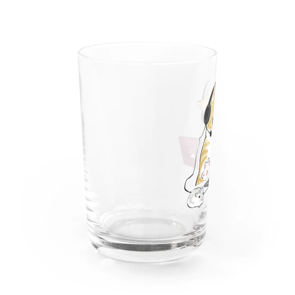 mofusandの在宅勤務のプロ、その名は猫。 Water Glass :left