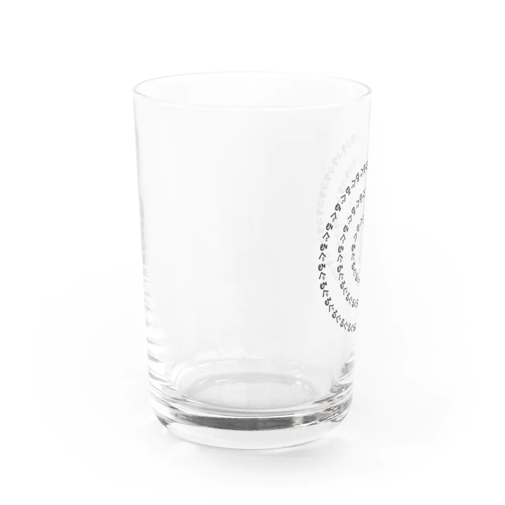 イラスト MONYAAT のCT93ぐるぐるA*左回り*反時計回り Water Glass :left