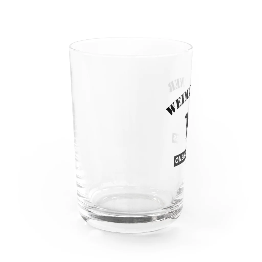 onehappinessのONEHAPPINESS　ワイマラナー Water Glass :left