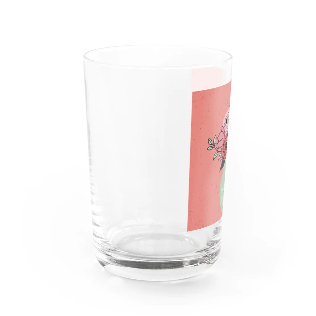Mana Design Storeのフラワーベースとお花のイラスト Water Glass :left
