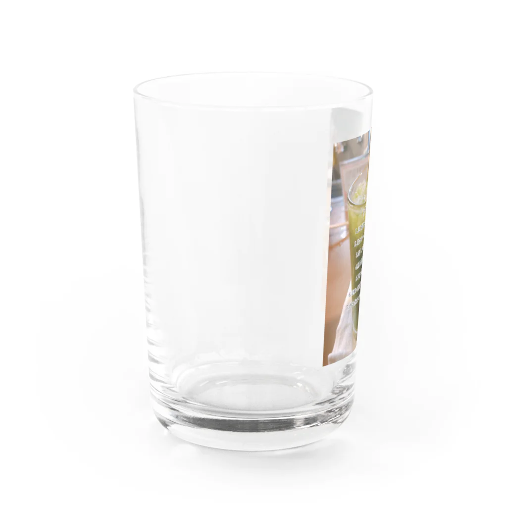 感じろきょむり（30歳）の酒クズ会会訓 Water Glass :left